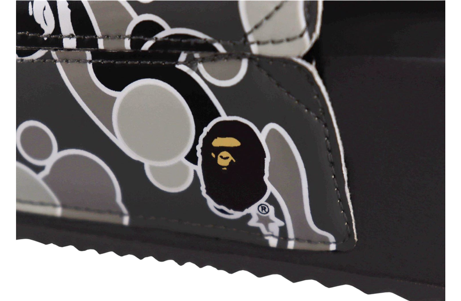 Bape X Hayn Sta Camo Slide Sandals Black