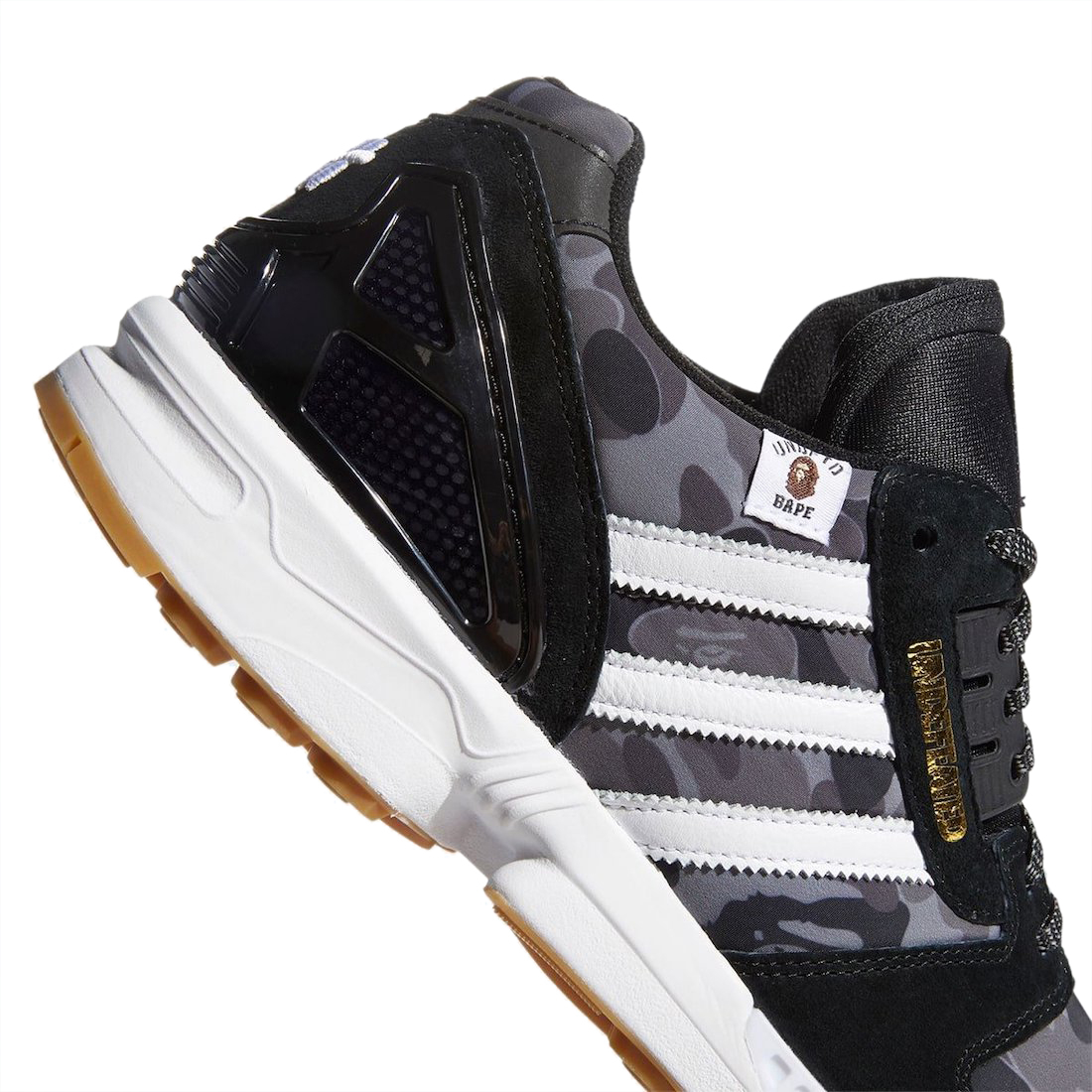 BAPE x Undefeated x adidas ZX 8000 Black FY8852