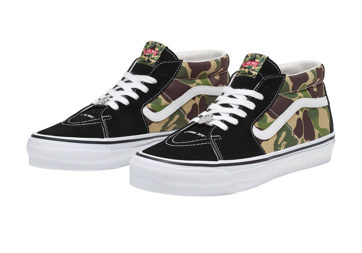 Bape x Vans Sk8 Mid Jul 2024 VN000MZGCX3 KicksOnFire