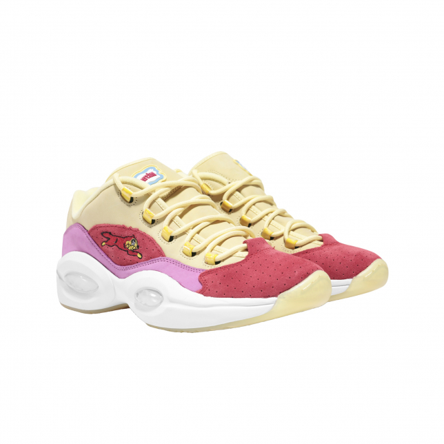 BBC x Reebok Question Low Running Dog Yellow Red Pink FZ4346