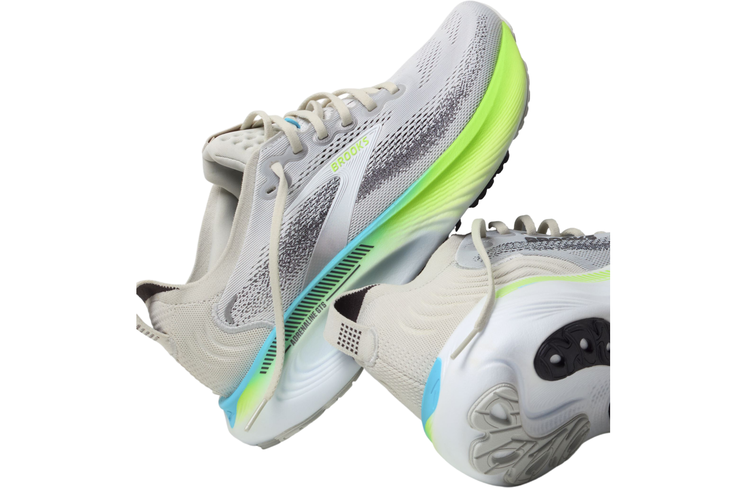 Brooks Adrenaline Gts 25 Oyster / Green Gecko