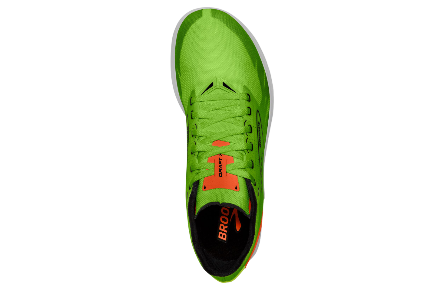 Brooks Draft XC Green Gecko / Red Orange