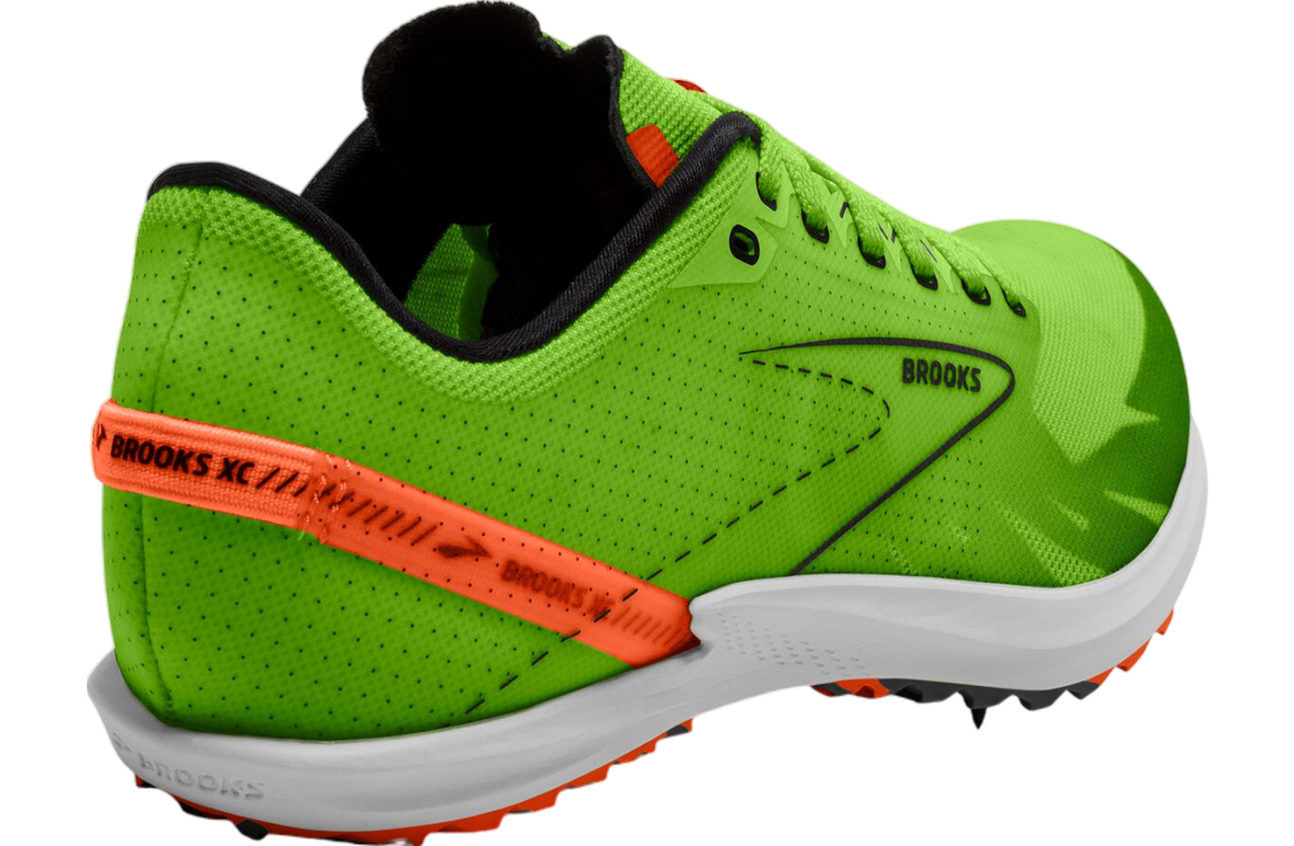 Brooks Draft XC Green Gecko / Red Orange