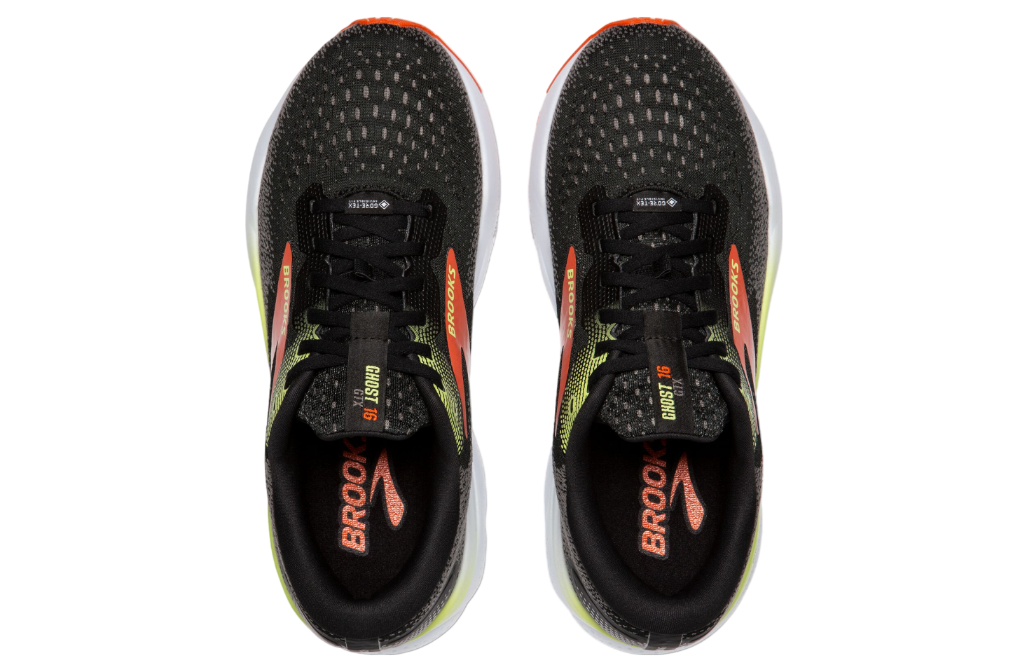 Brooks Ghost 16 Gtx Black / Mandarin Red