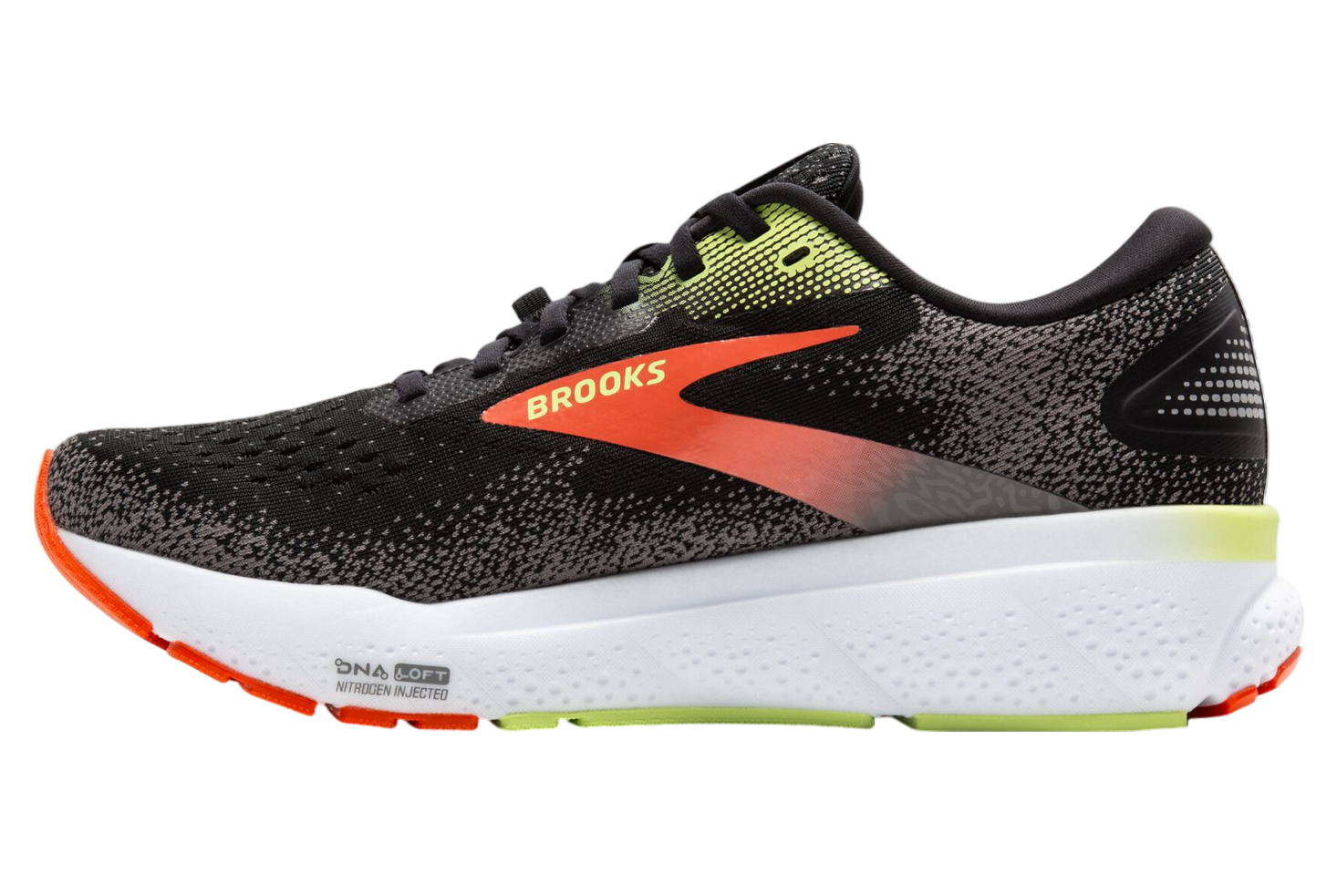 Brooks Ghost 16 Gtx Black / Mandarin Red