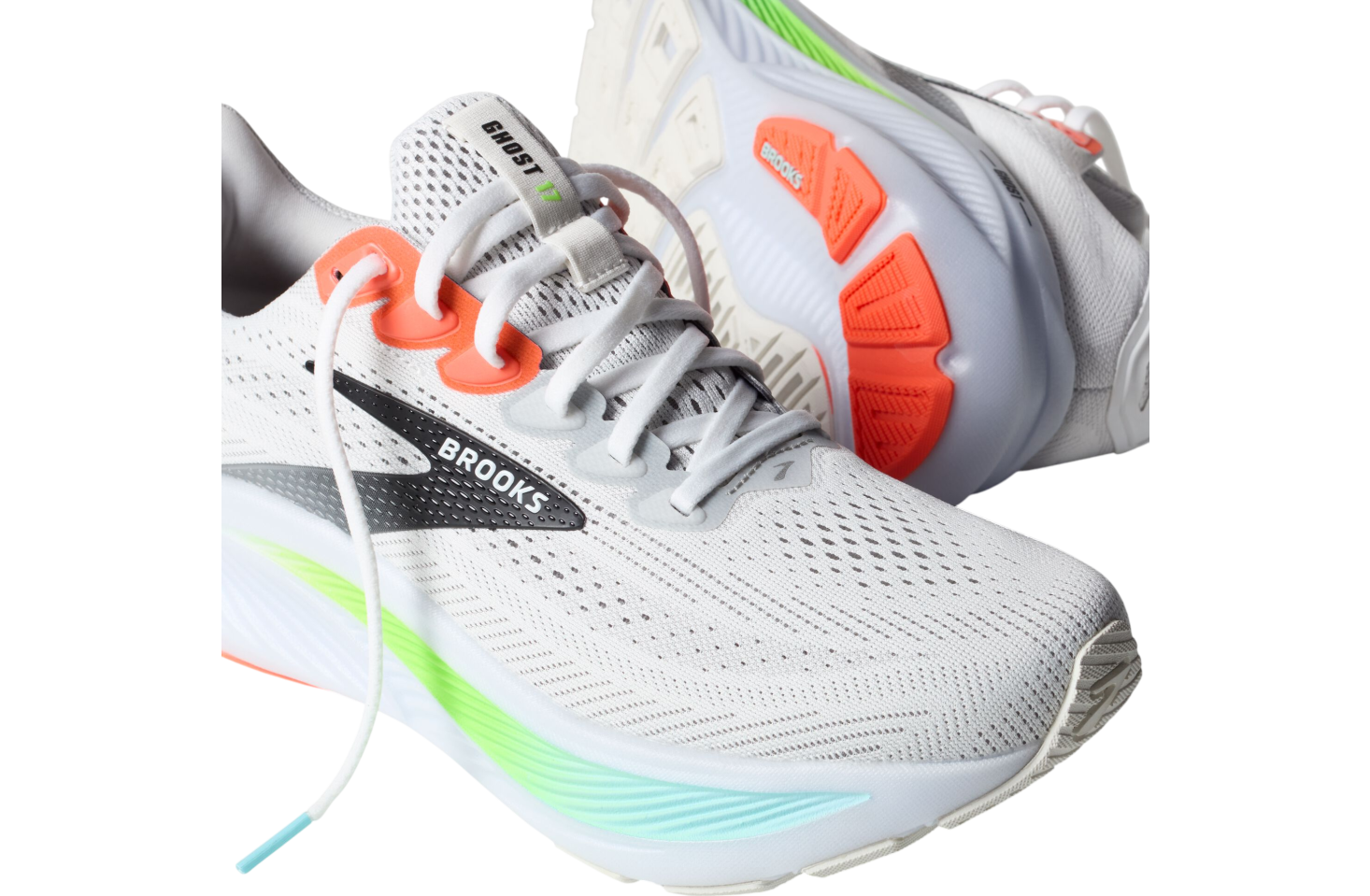 Brooks Ghost 17 White / Pink Clay