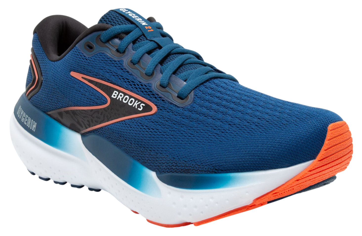 Brooks Glycerin 21 Blue Opal / Black / Nasturtium