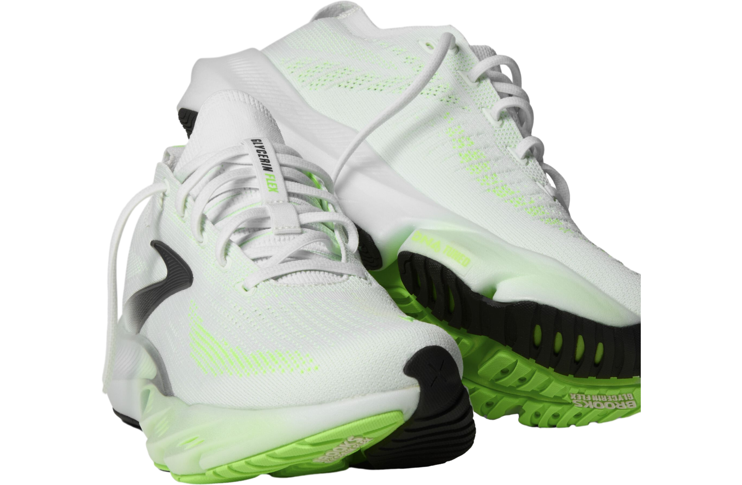 Brooks Glycerin Flex White / Green Gecko
