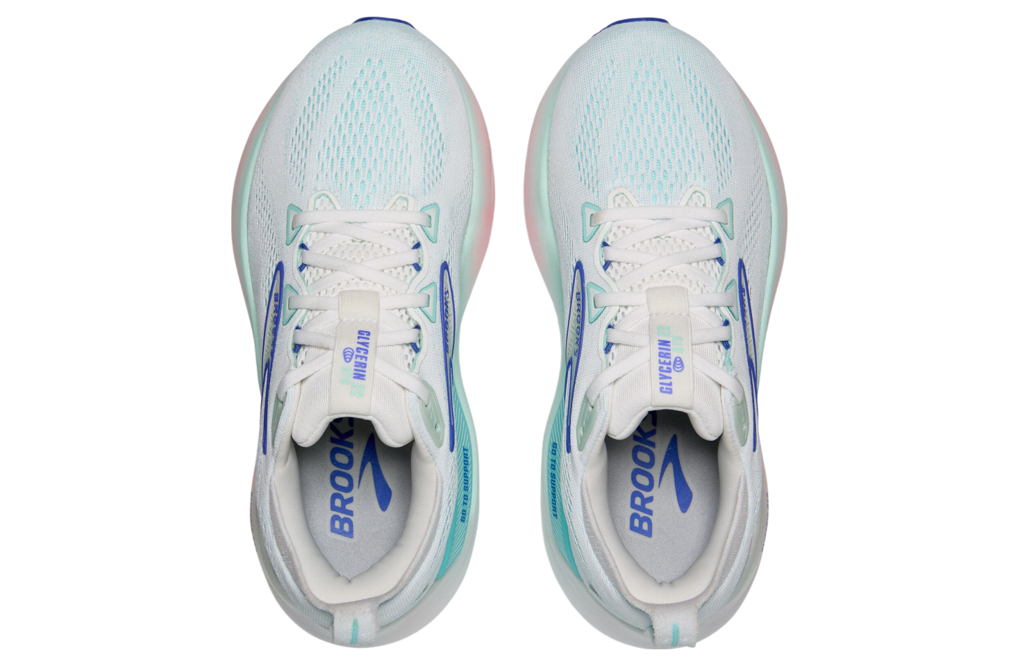 Brooks Glycerin Gts 22 WMNS White / Limpet Shell