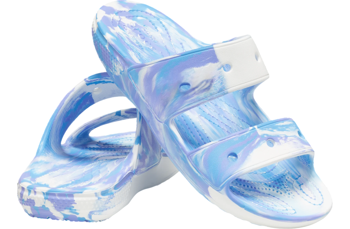 Classic Crocs Marbled Sandal White / Oxygen