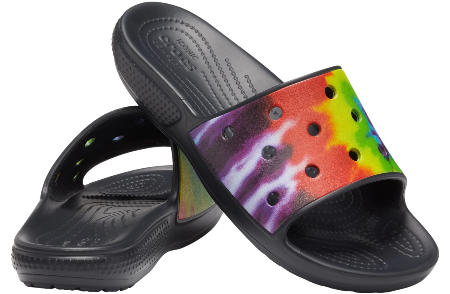 Classic Crocs Tie-Dye Graphic Slide Multi