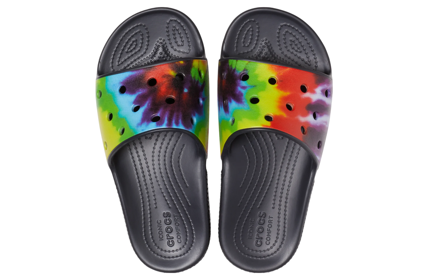 Classic Crocs Tie-Dye Graphic Slide Multi