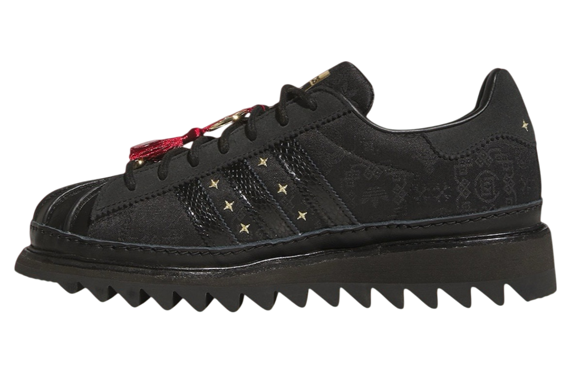 Clot x Adidas Superstar Chinese New Year Core Black / Carbon Black