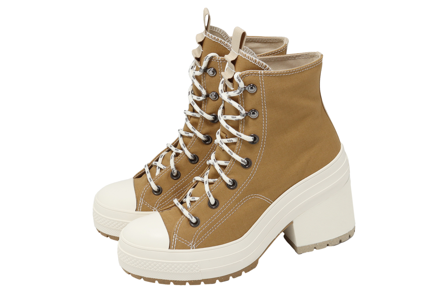 Converse Chuck 70 De Luxe Heel Khaki / White