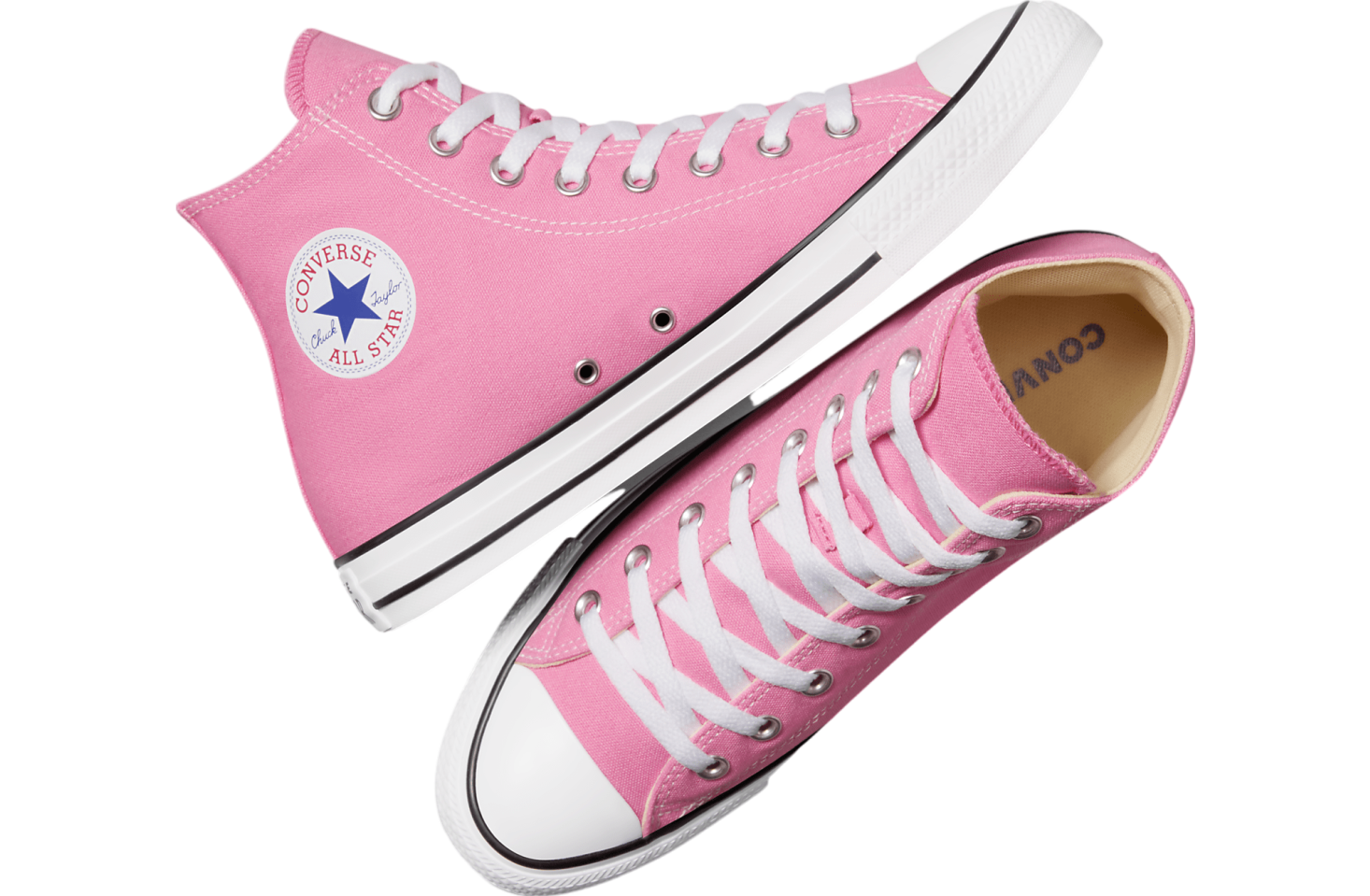 Converse pink high tops best sale