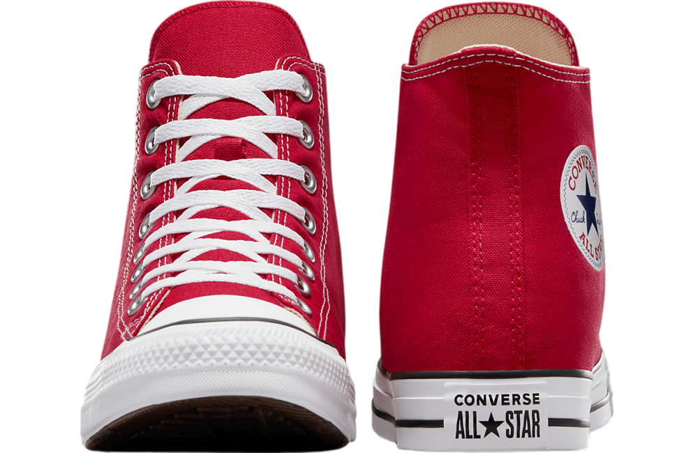 Red converse sneakers on sale