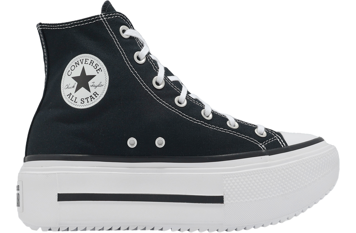 Converse Chuck Taylor All Star Lift Double Stack HI Black / White
