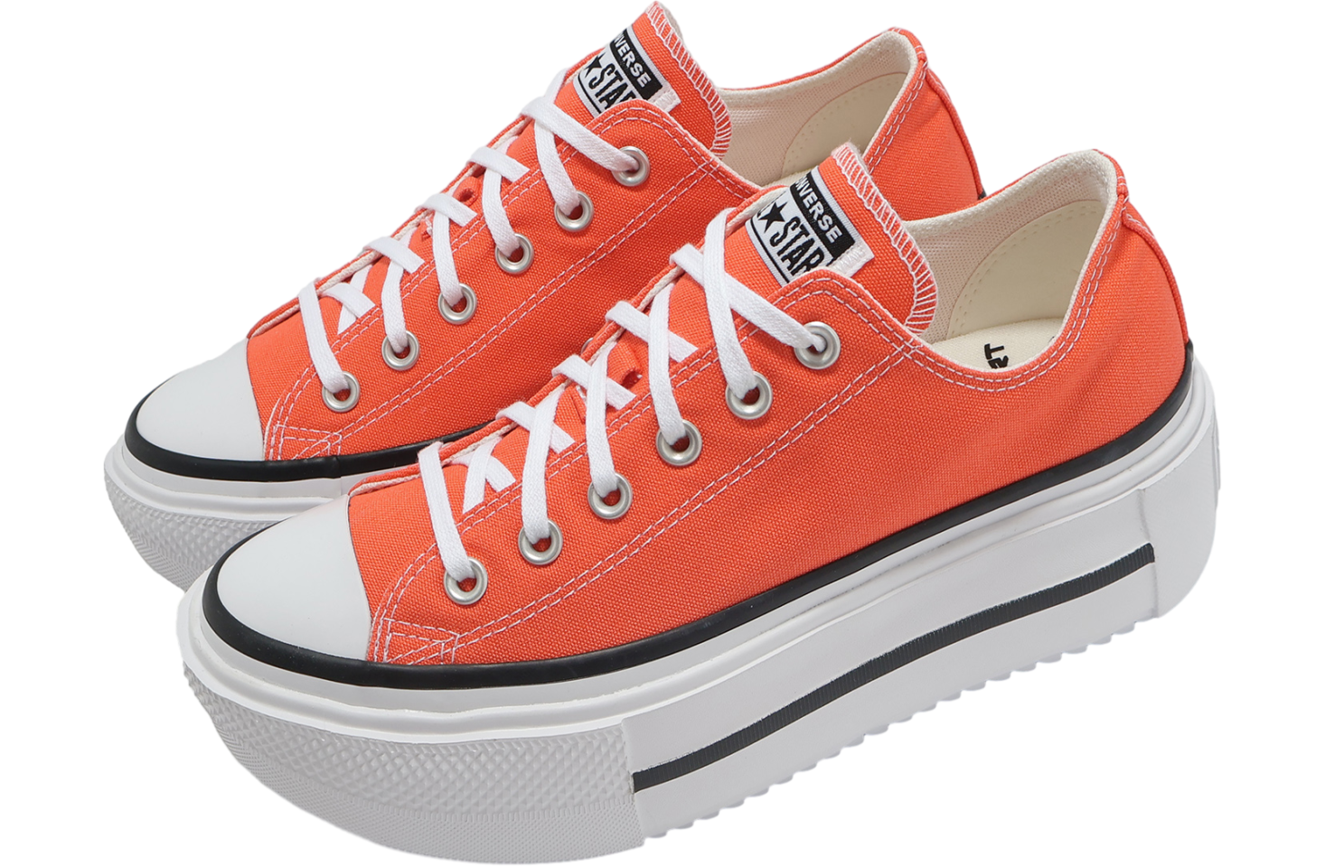 Converse Chuck Taylor All Star Lift Double Stack Low Orange / White