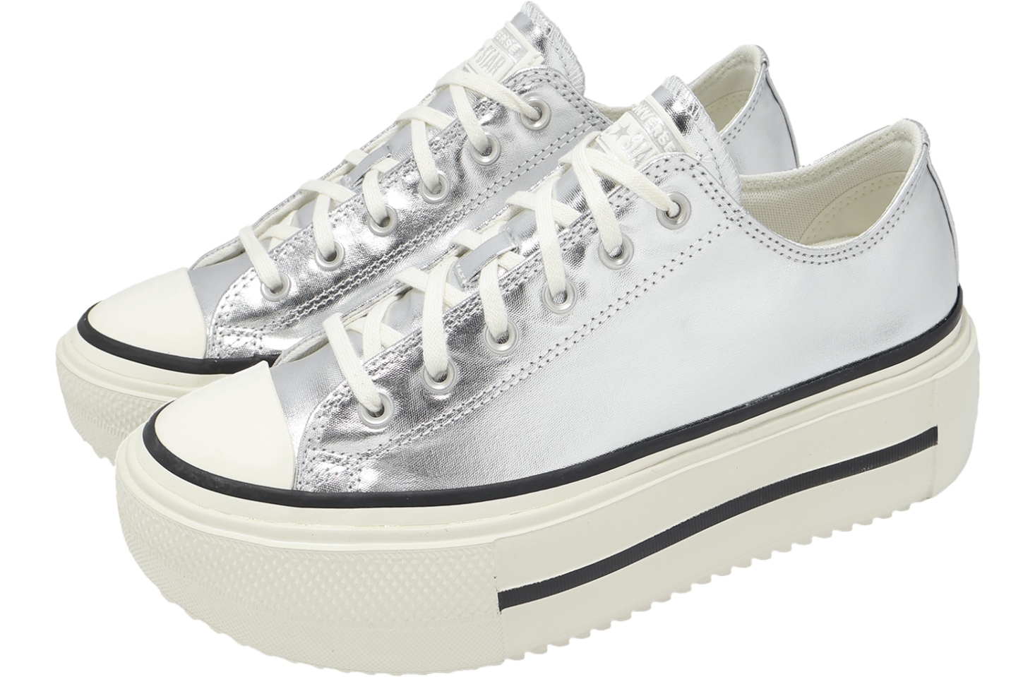 Converse Chuck Taylor All Star Lift Double Stack Silver / Egret