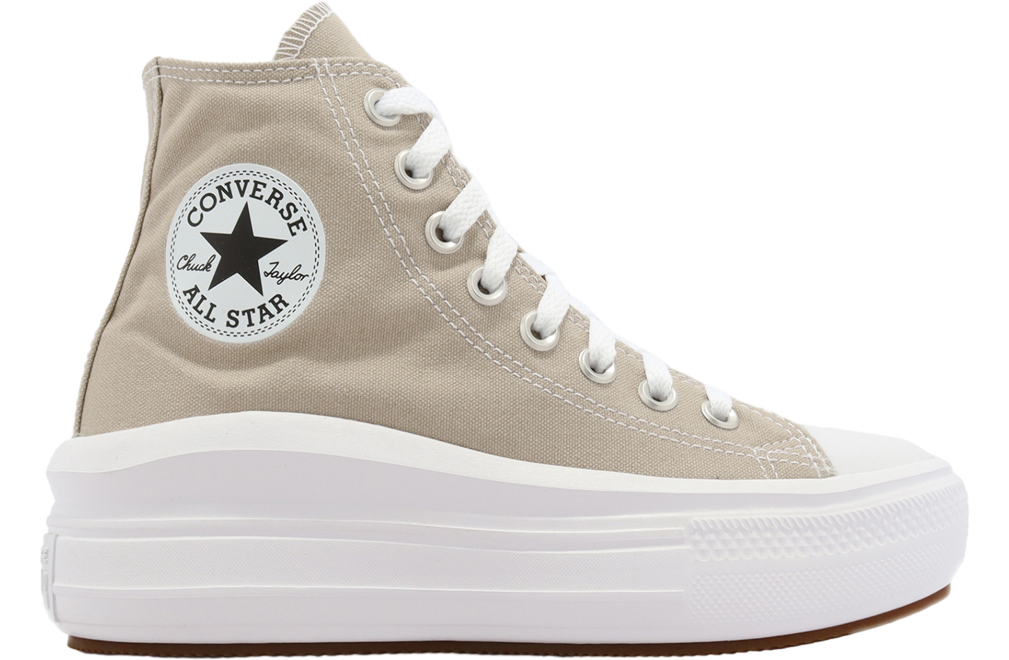Converse Chuck Taylor All Star Move HI WMNS Stone Grey / White