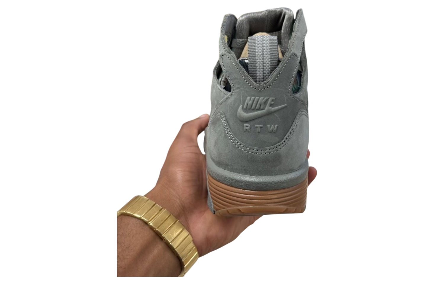 Corteiz x Nike Air Trainer Huarache Flat Pewter / White