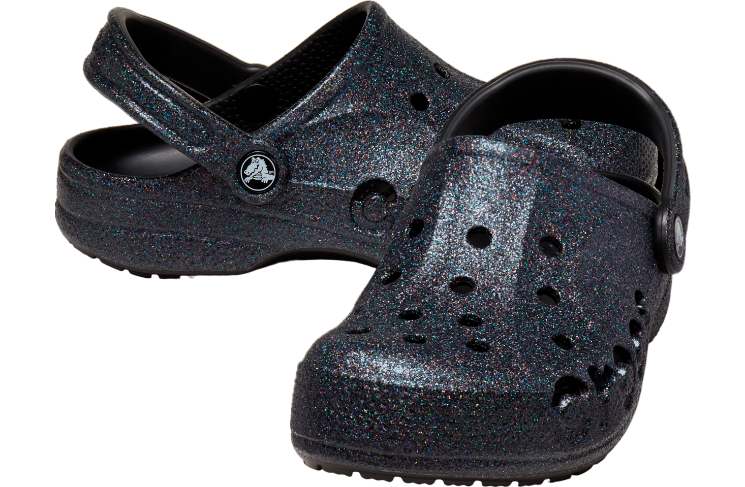 Crocs Baya Glitter Clog Black