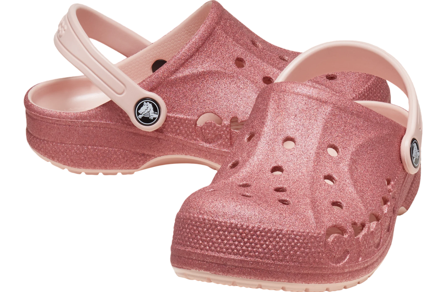 Crocs Baya Glitter Clog GS Pink Rose