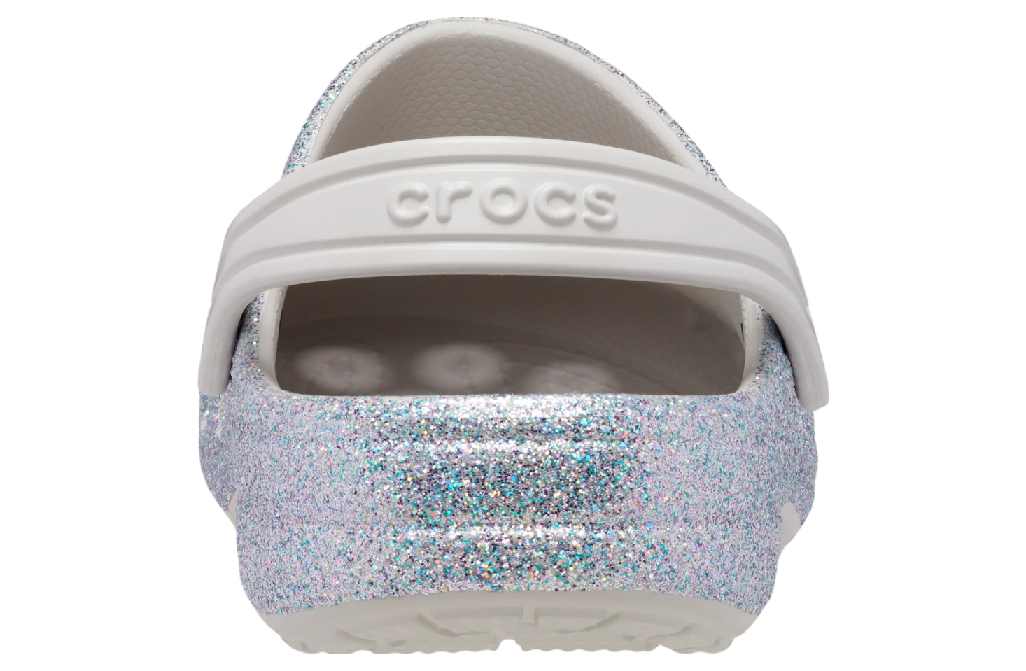 Crocs Baya Glitter Clog GS Silver