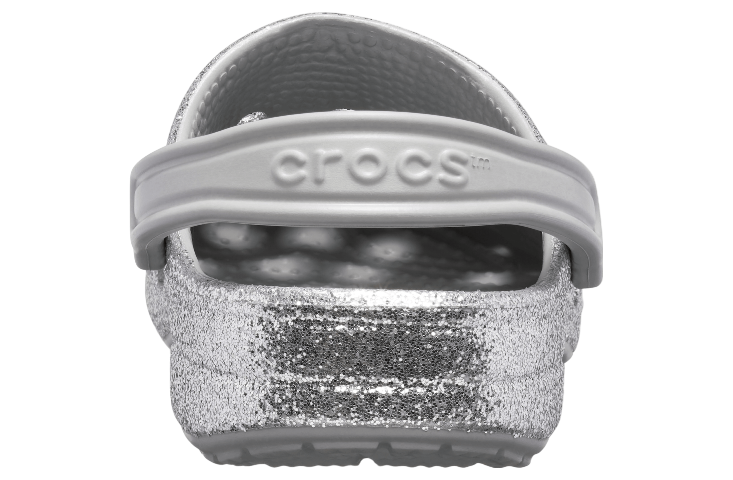 Crocs Baya Glitter Clog Silver