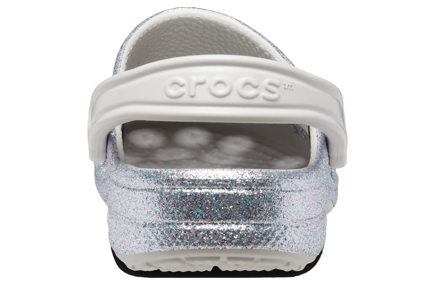 Crocs Baya Glitter Clog Silver Glitter