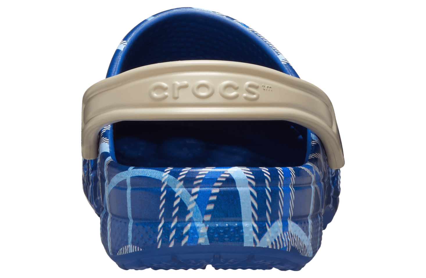 Crocs Baya Holiday Plaid Clog Blue Jean