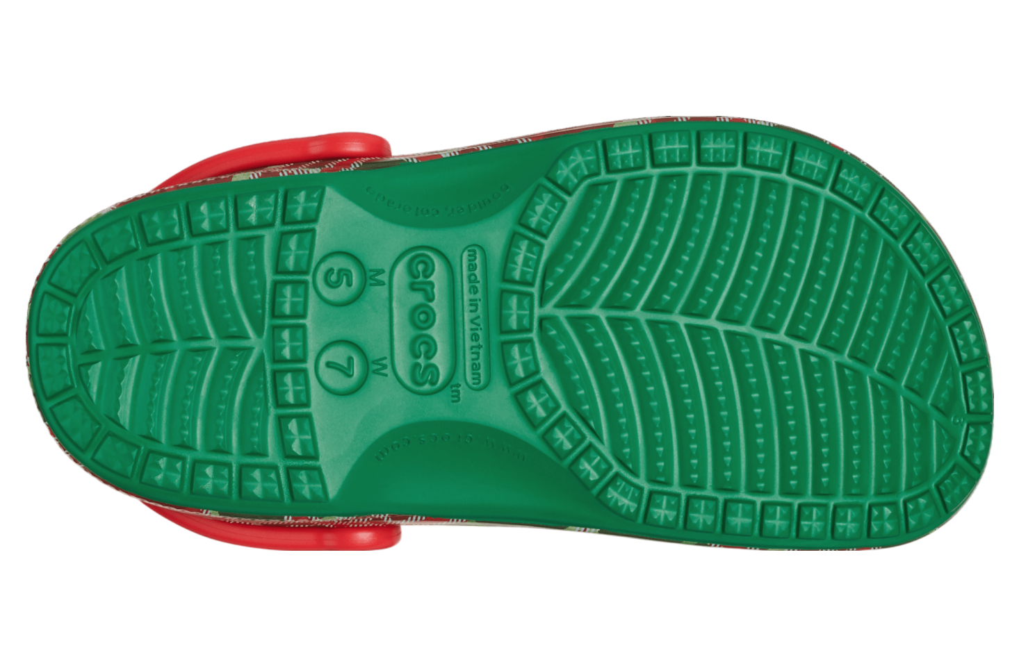 Crocs Baya Holiday Plaid Clog Kelly Green