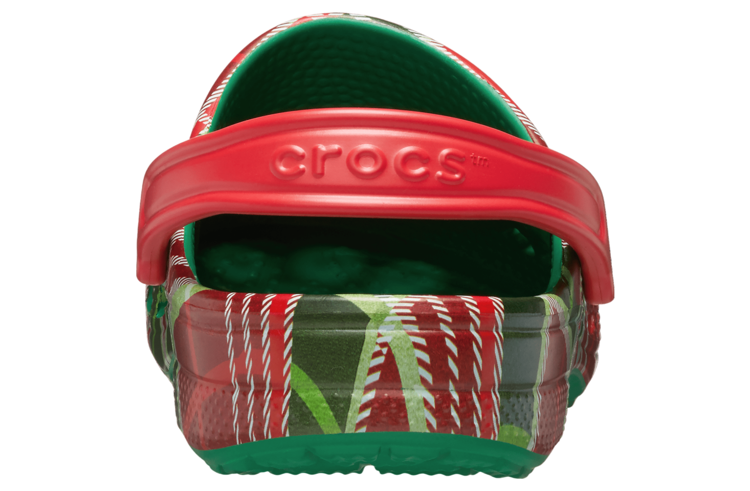 Crocs Baya Holiday Plaid Clog Kelly Green