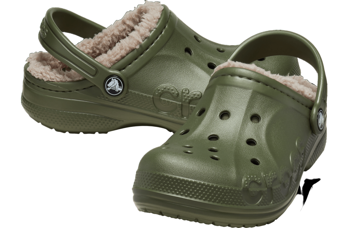 Crocs Baya Lined Clog GS Army Green