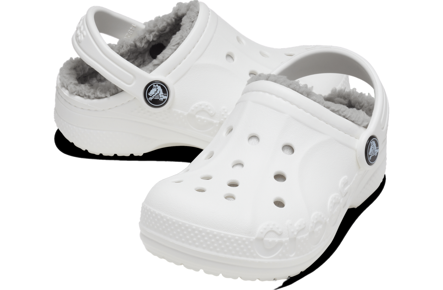 Crocs Baya Lined Clog GS White / Light Grey