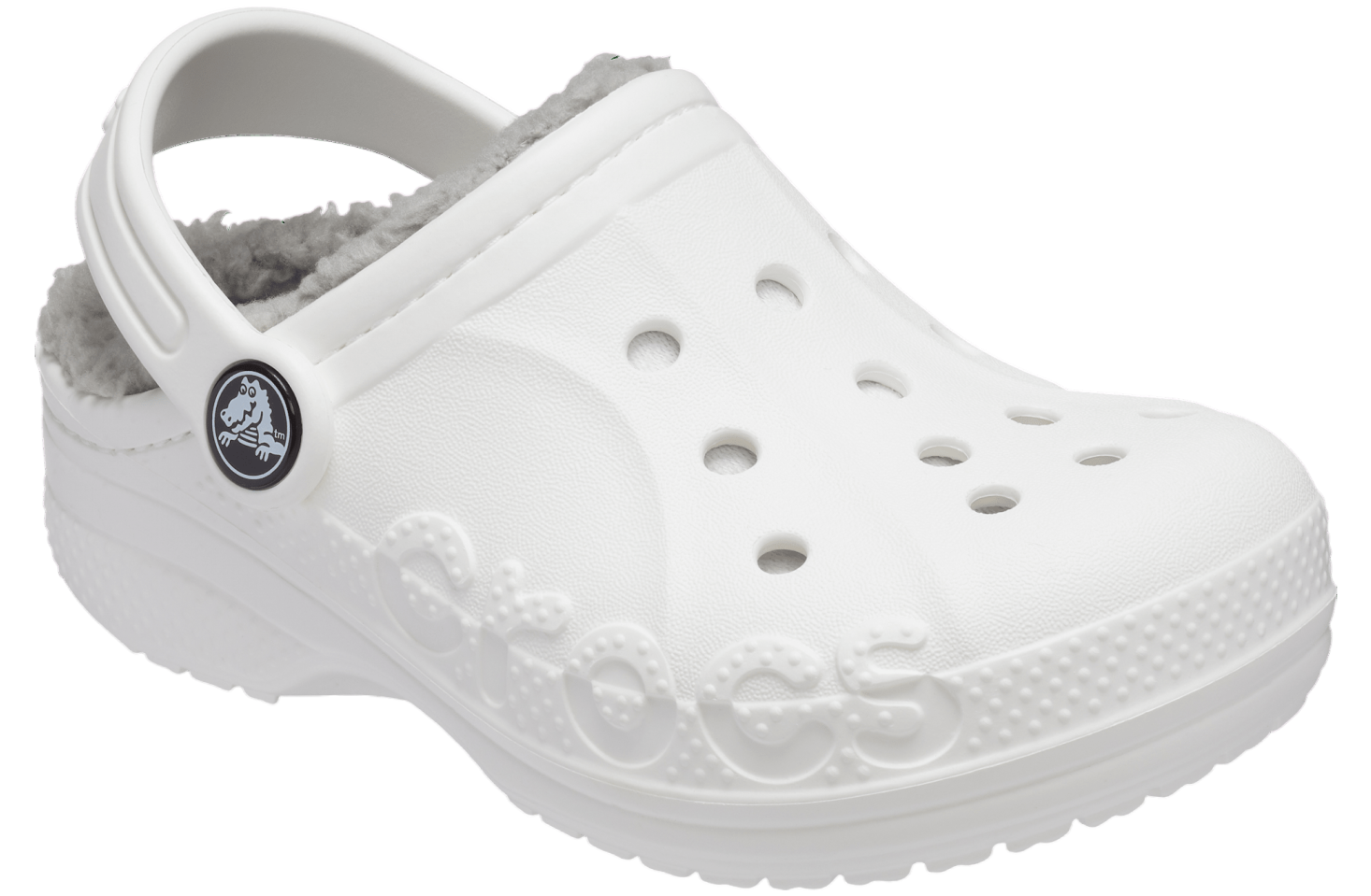 Crocs Baya Lined Clog GS White / Light Grey