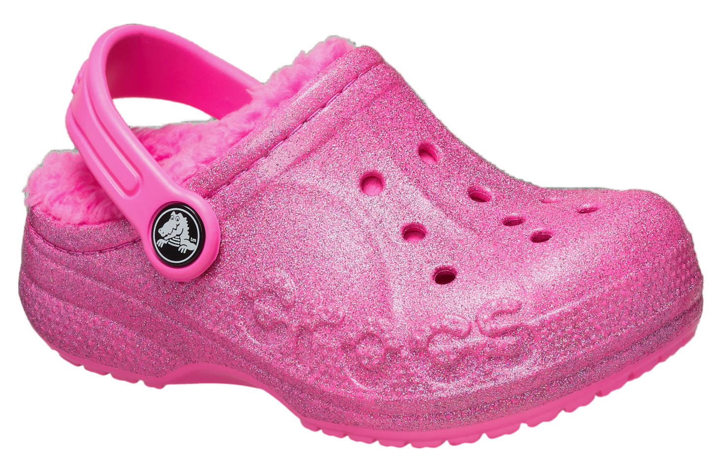 Crocs Baya Lined Glitter Clog GS Electric Pink