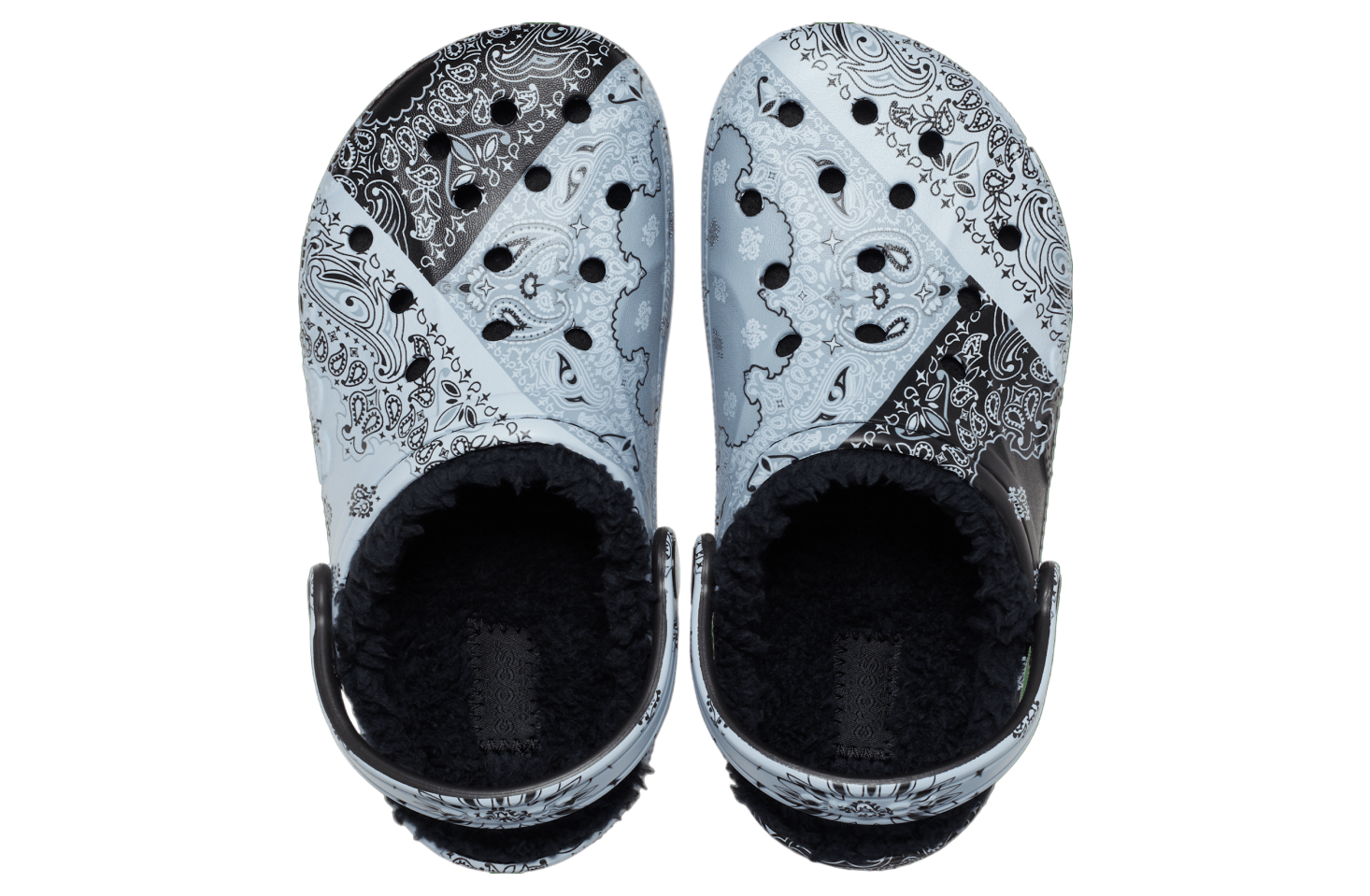 Crocs Baya Lined Printed Clog GS Black / White