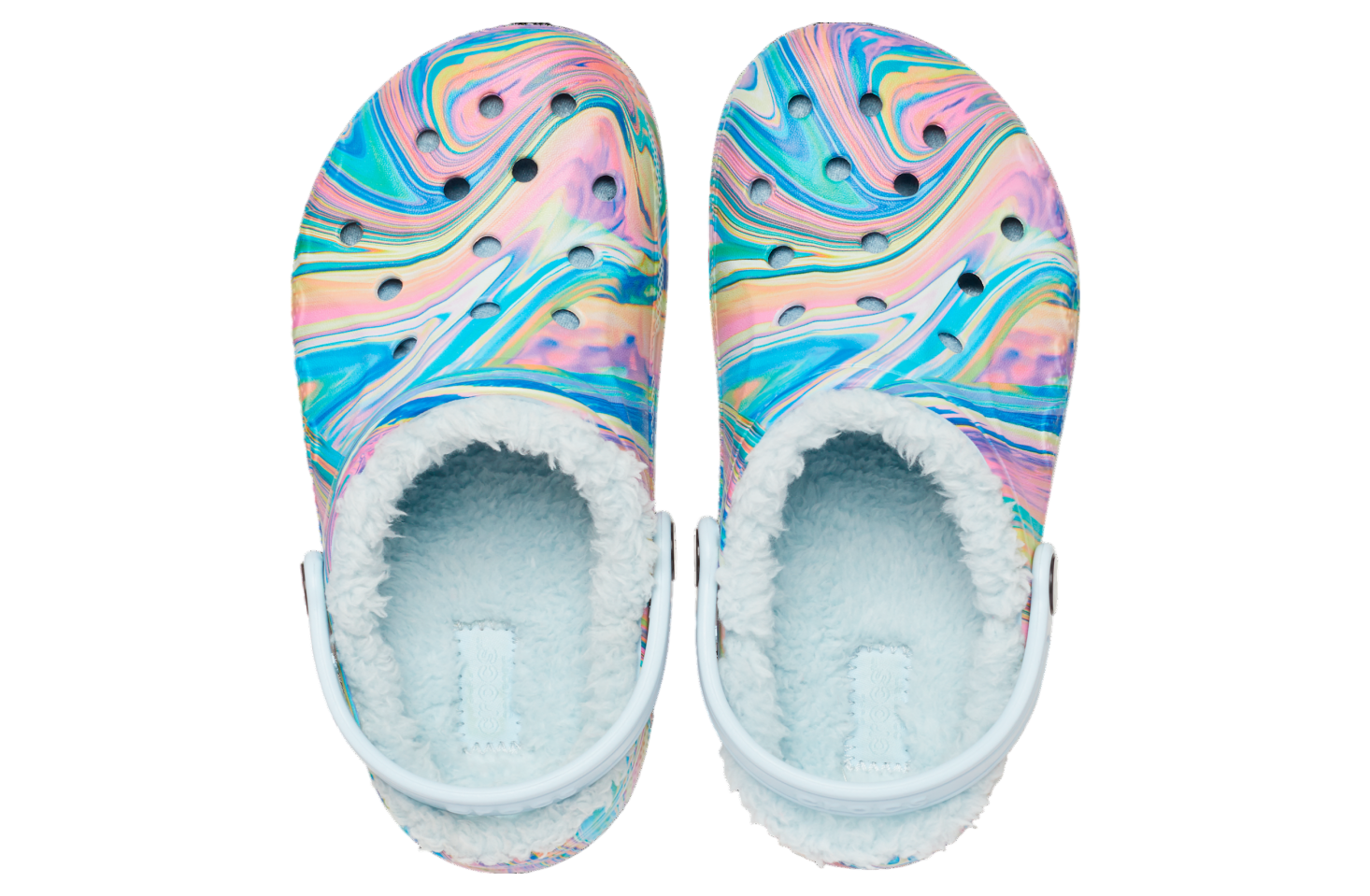 Crocs Baya Lined Printed Clog GS Mineral Blue / Multi