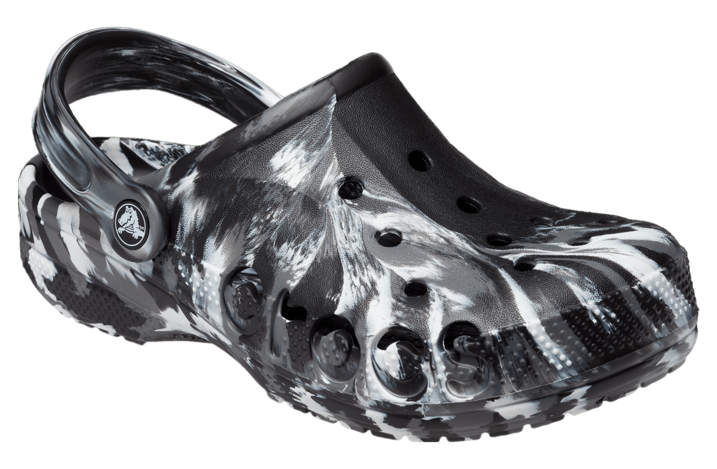 Crocs Baya Marbled Clog Black / White