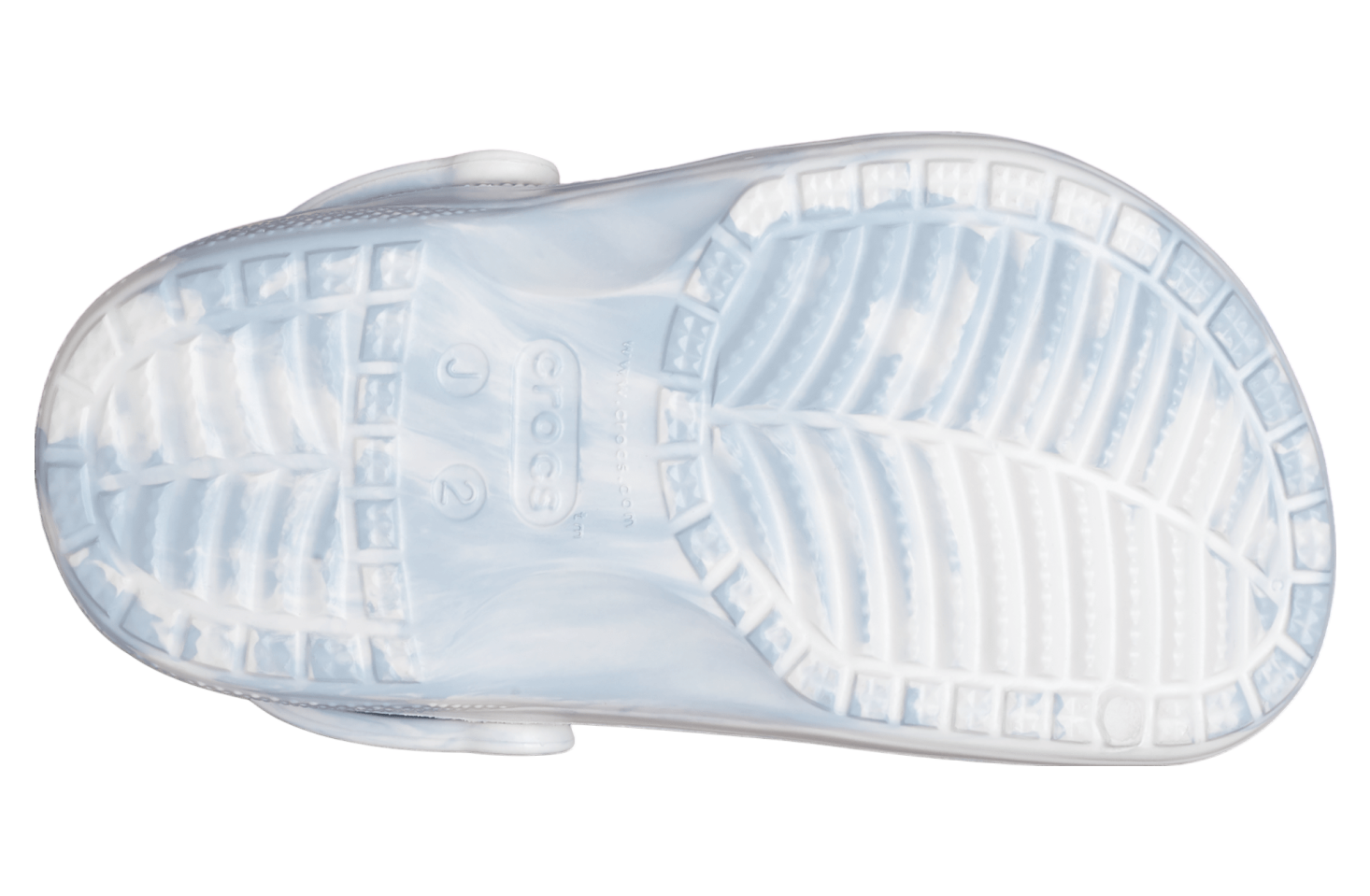 Crocs Baya Marbled Clog GS White / Light Blue