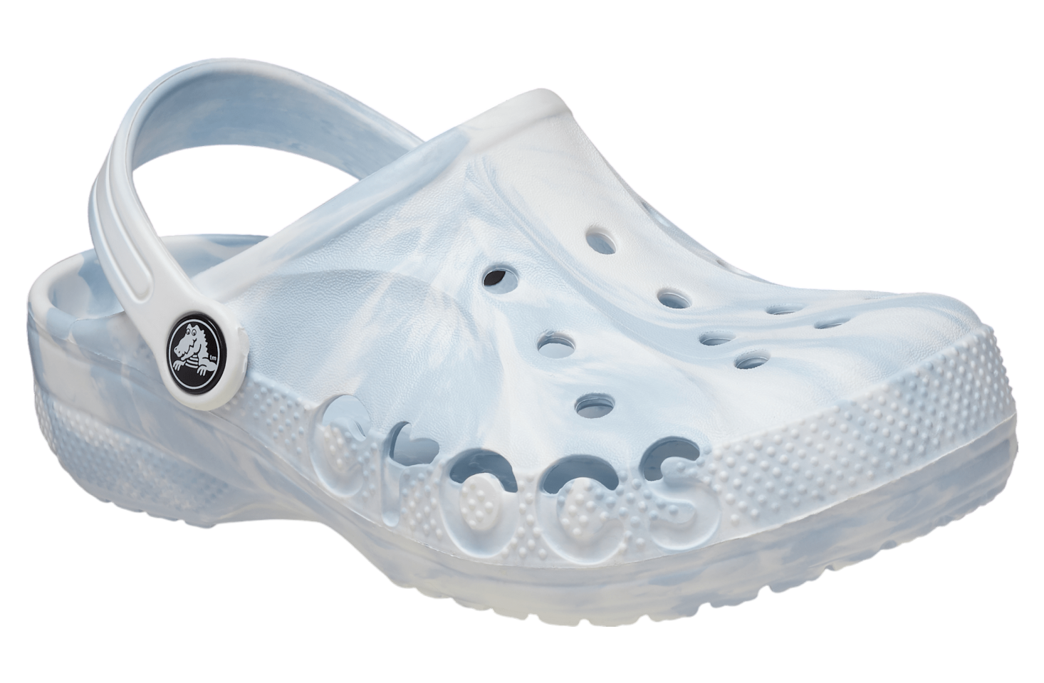 Crocs Baya Marbled Clog GS White / Light Blue