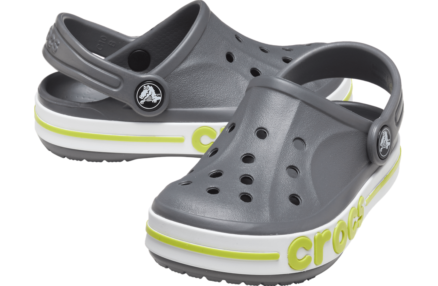 Crocs Bayaband Clog Gs Slate Grey / Lime Punch