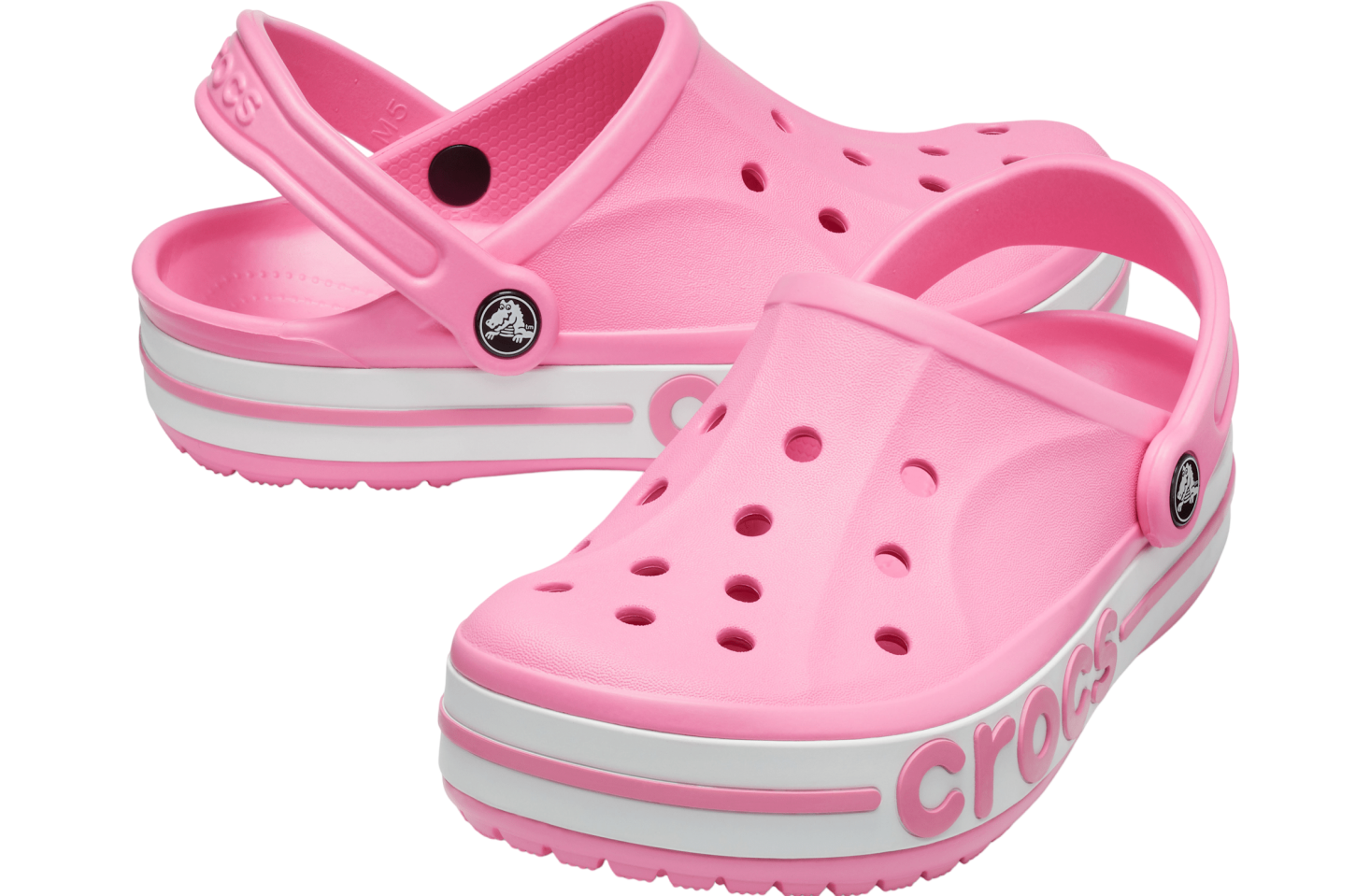 Crocs Bayaband Clog Pink Lemonade / White