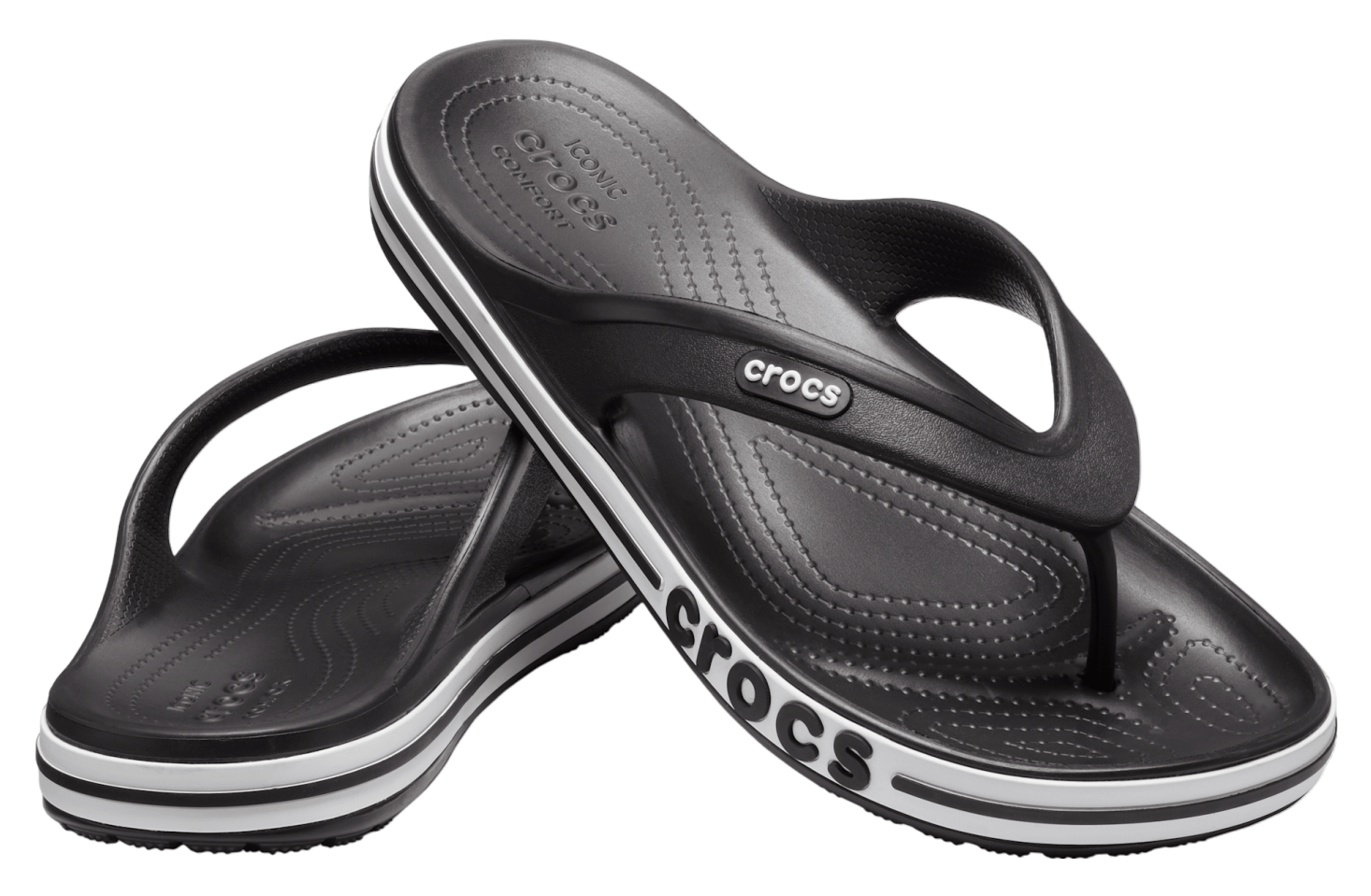 Crocs Bayaband Flip Black / White