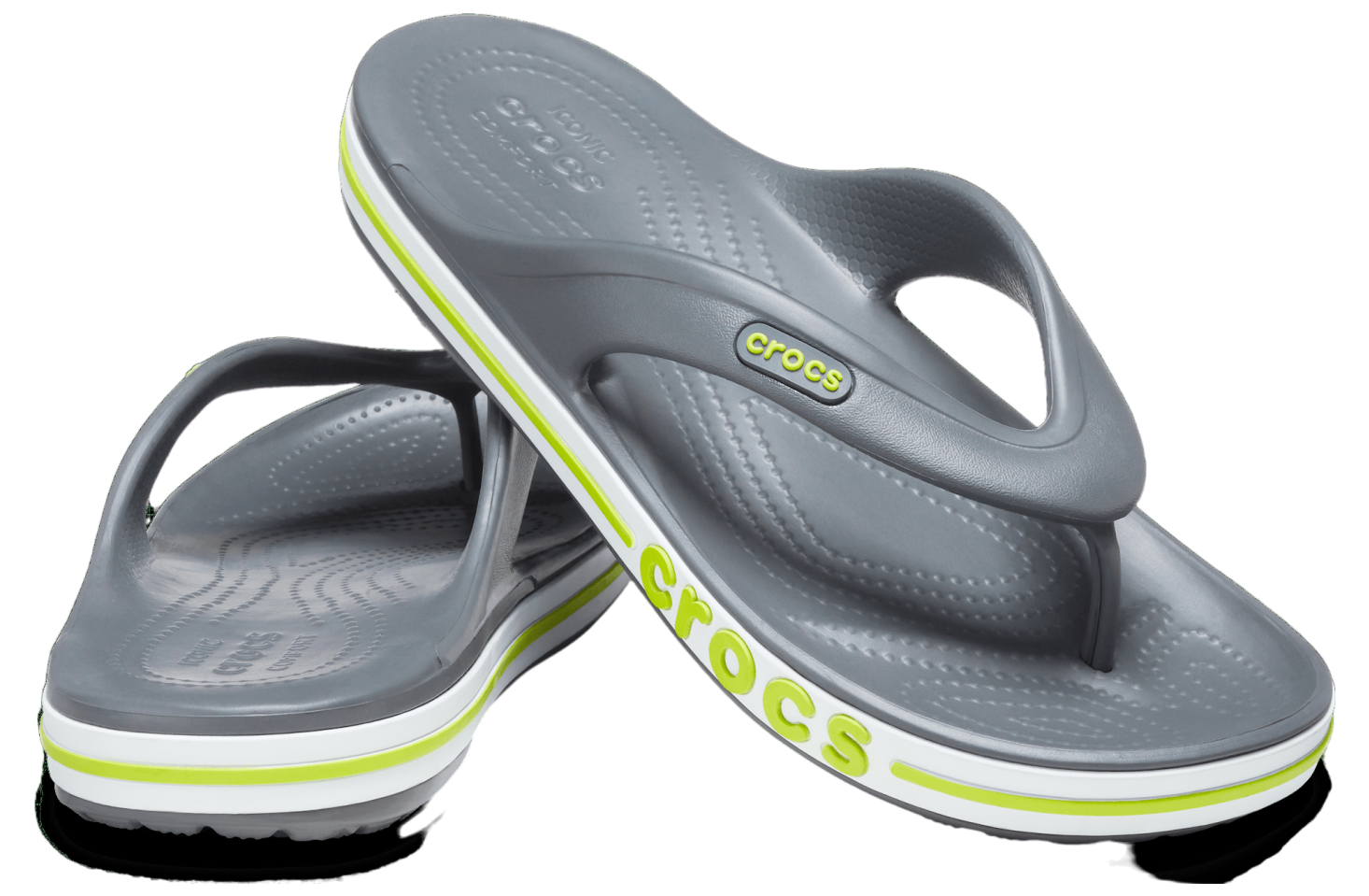 Crocs Bayaband Flip Slate Grey / Lime Punch