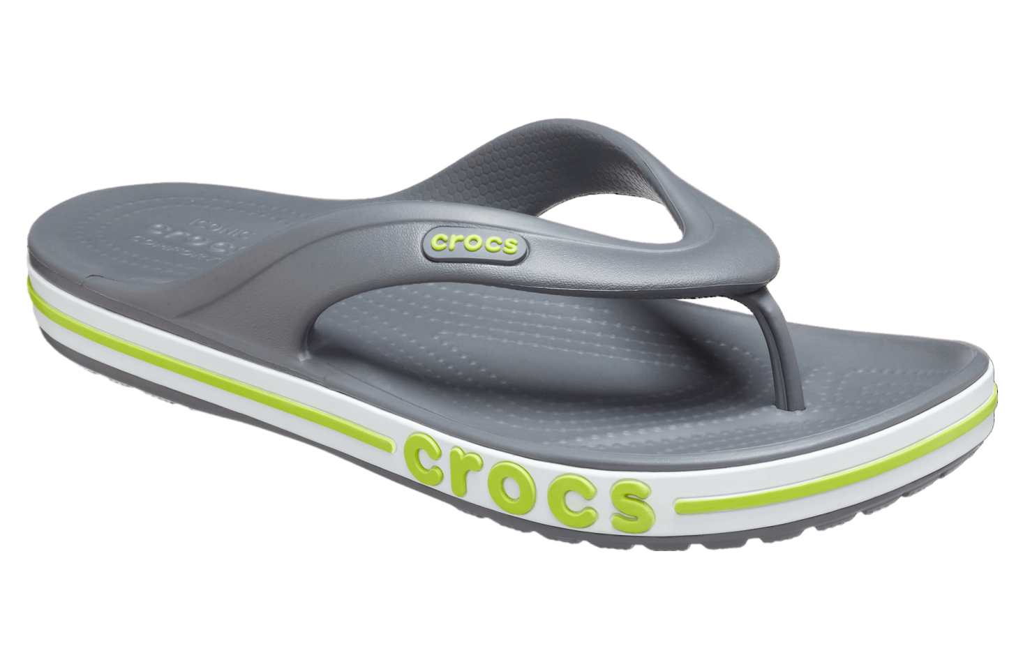 Crocs Bayaband Flip Slate Grey / Lime Punch