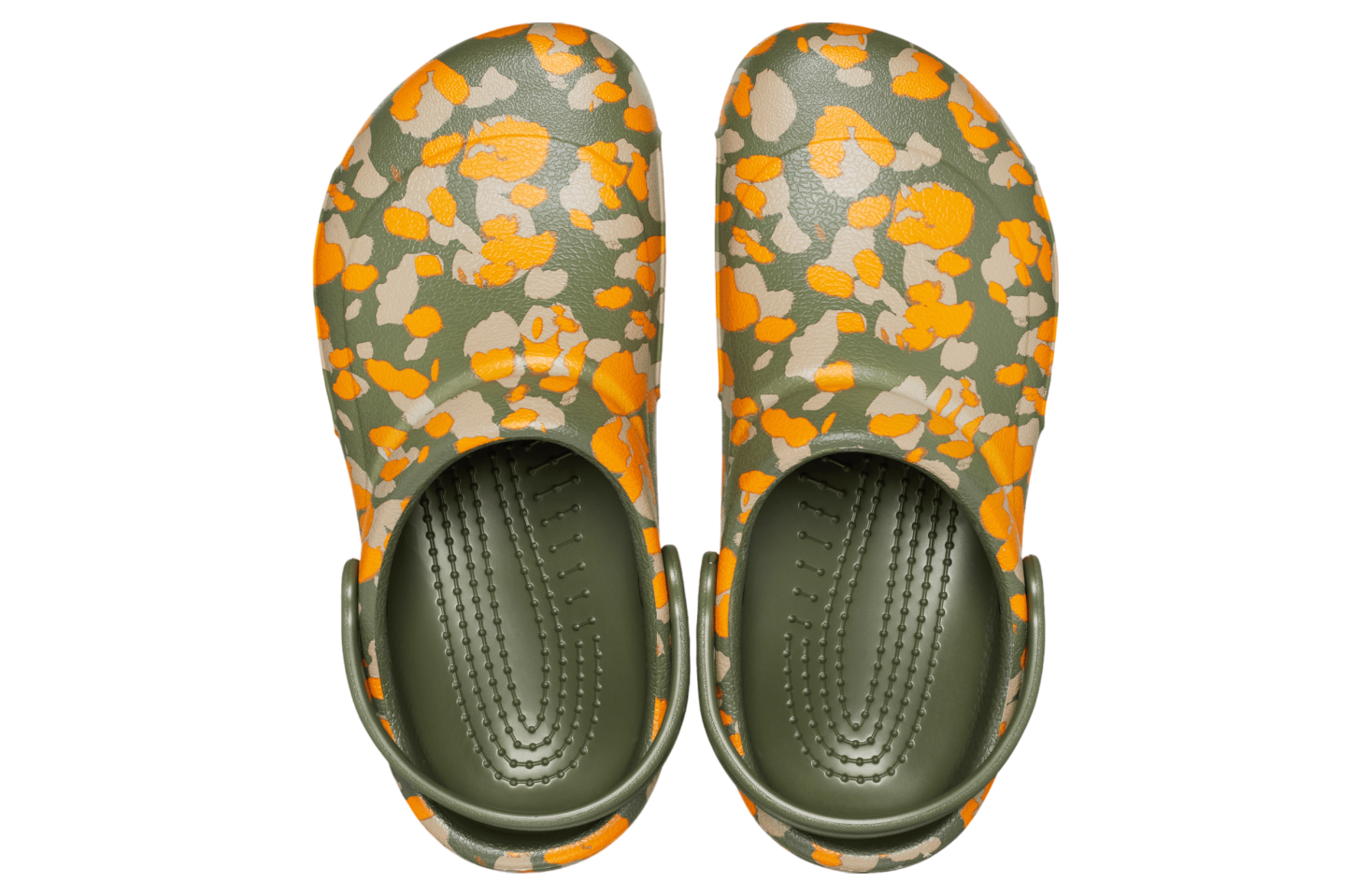 Crocs Bistro Graphic Slip Resistant Work Clog Army Green / Multi