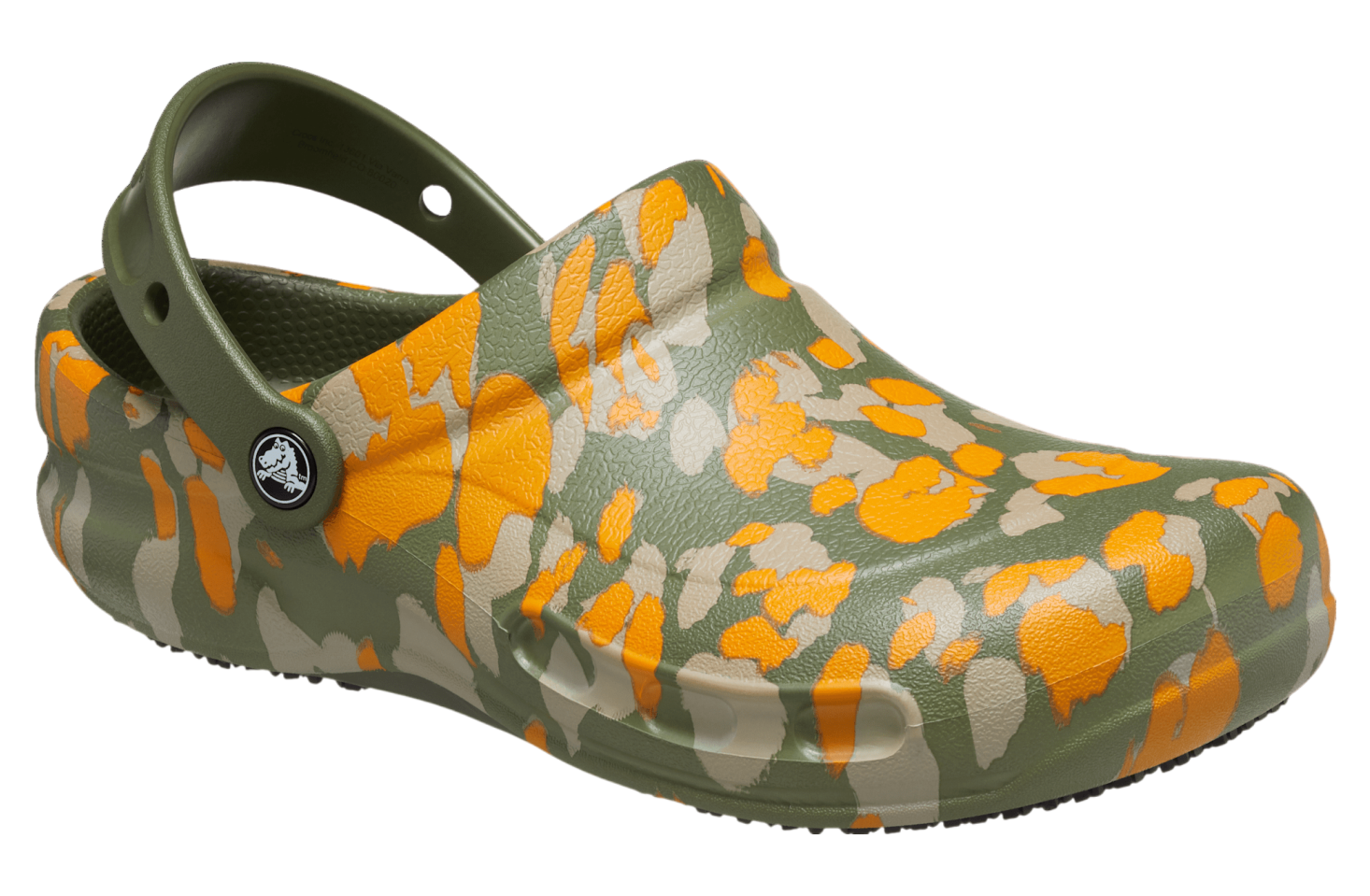 Crocs Bistro Graphic Slip Resistant Work Clog Army Green / Multi