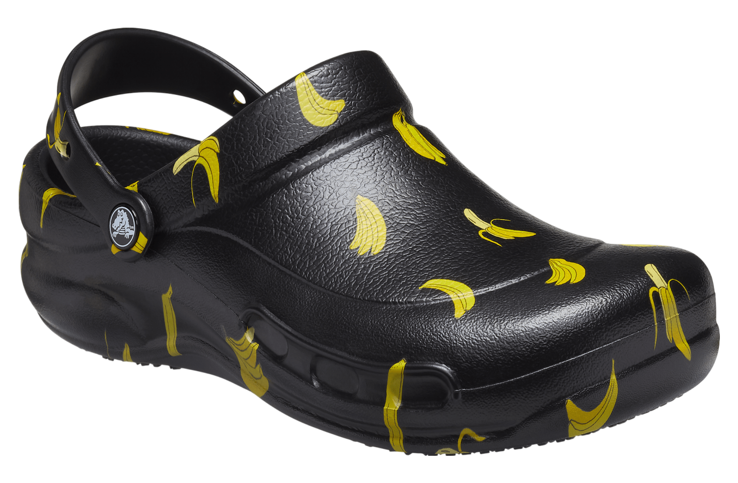 Crocs Bistro Graphic Slip Resistant Work Clog Black / Yellow